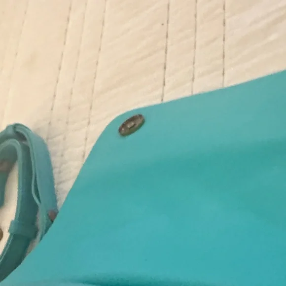 Kurt Geiger Turquoise Quilted Chain Shoulder Bag - Picture 5 of 12